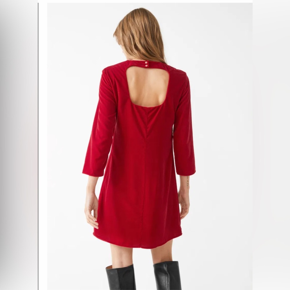 & Other Stories Red Backless Dress